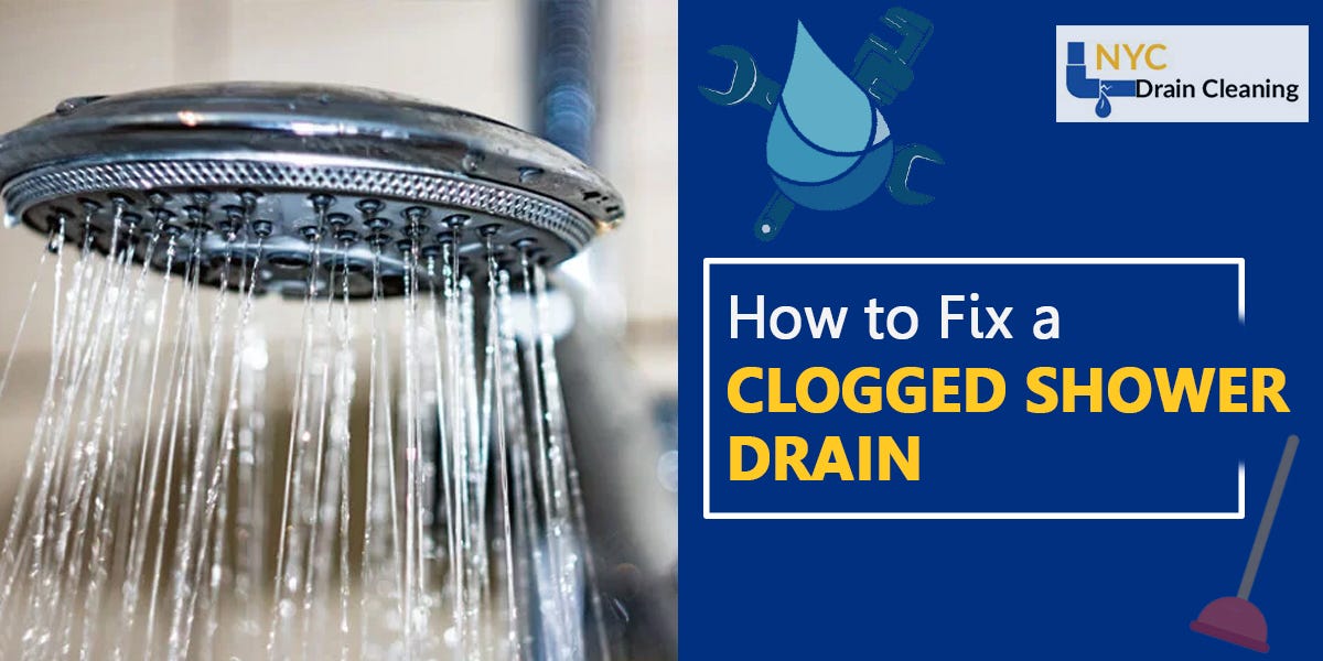 How to Fix a Clogged Shower Drain by NYC Drain Cleaning Medium