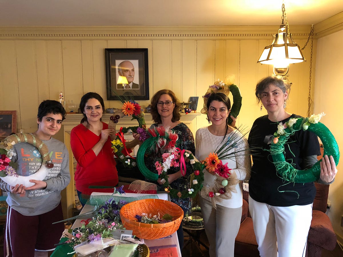 The haftsin wreath workshop was a resounding success! | by Rezwan ...