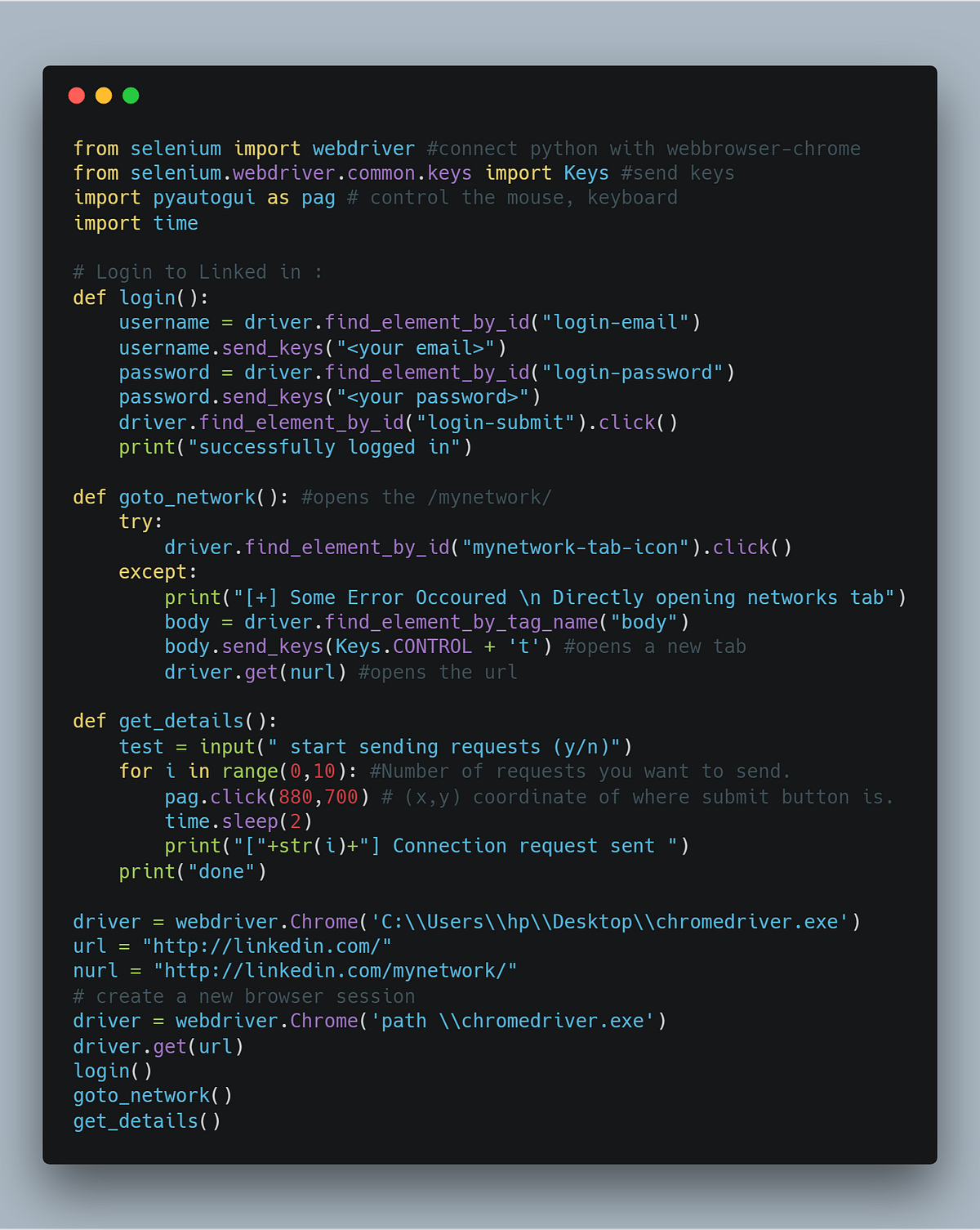 Automating LinkedIn Connections with Python by Rohan Chavan Medium