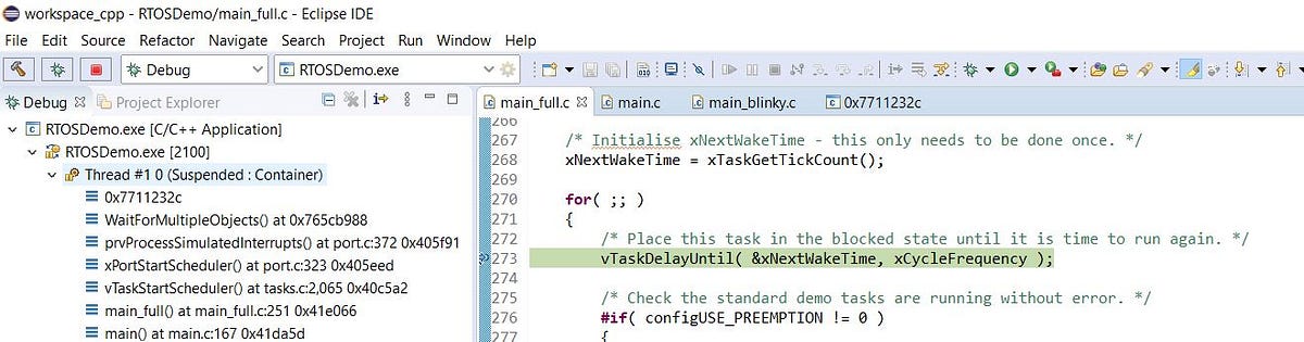 FreeRTOS on Windows with Eclipse. A quick how-to on setting up and ...
