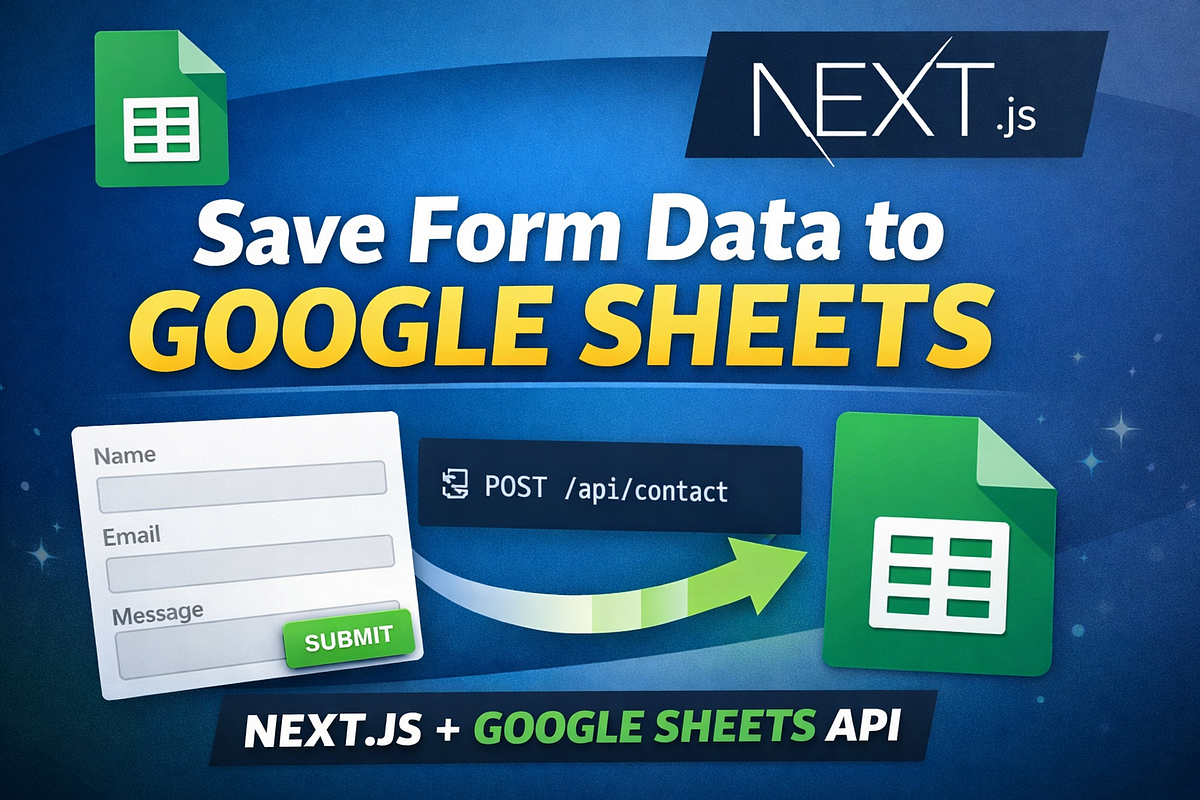 Save Form Data to Google Sheets Using Next.js | Medium