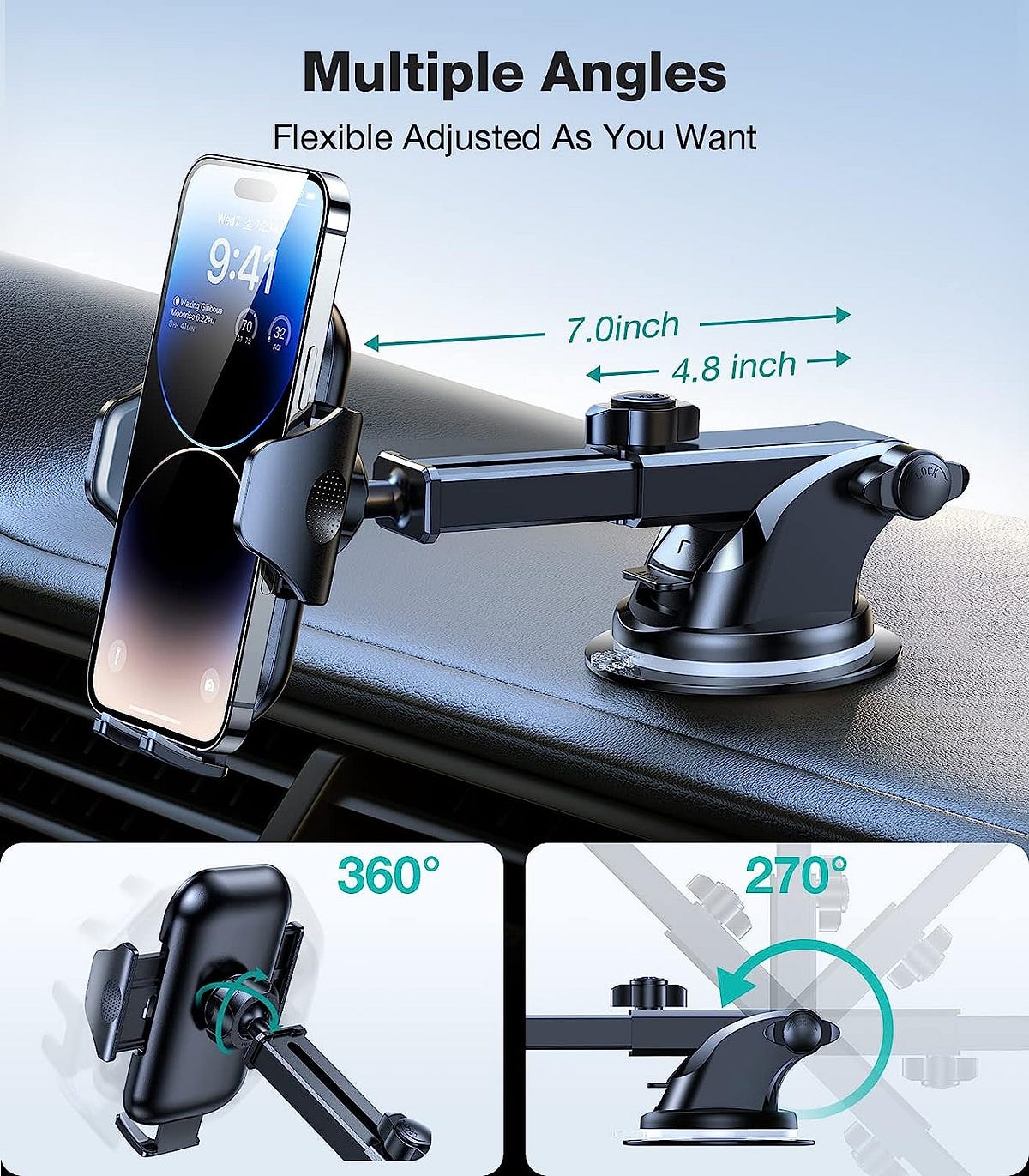 Best Universal Car Phone Holder YRU Mount For IPhone by Majid khan