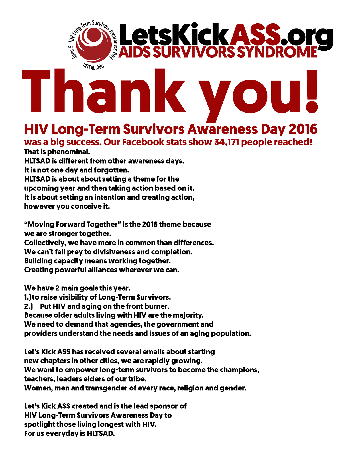 Thank you!. Let’s Kick ASS thanks you! HIV… | by Tez Anderson | Lets ...