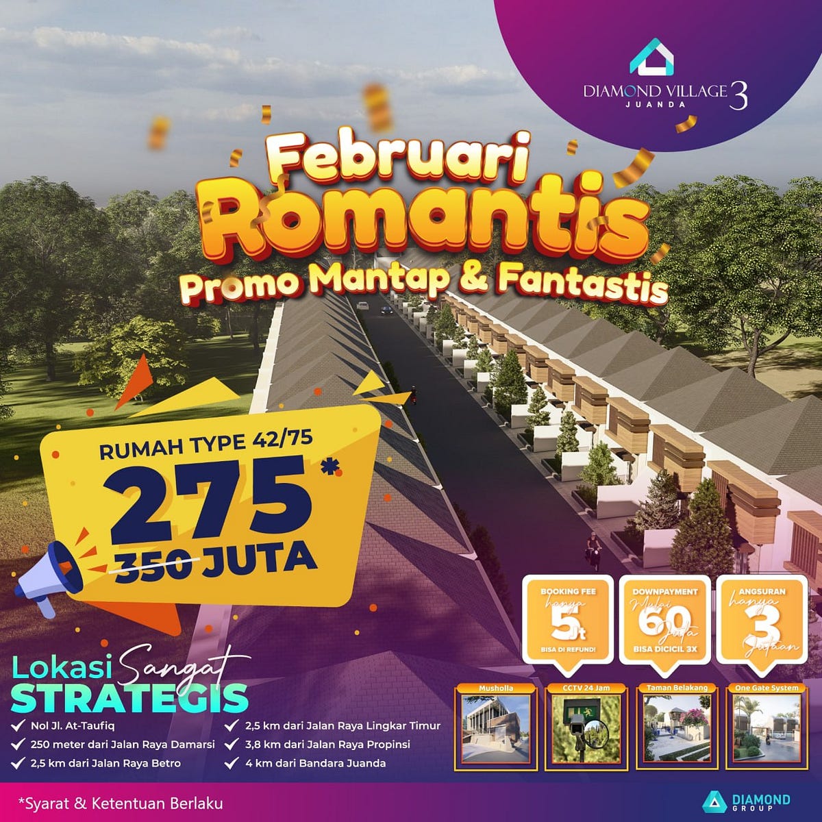 TERDEKAT DARI JUANDA Perumahan Murah Di Sidoarjo Jatim Diamond Village terdekat-dari-juanda-perumahan-murah-di-sidoarjo-jatim-diamond-village