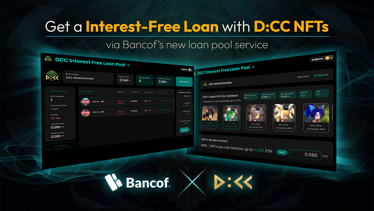 [ D:CC NFT X Bancof] Get a Interest-Free Loan🪙 with D:CC NFTs | by Nine