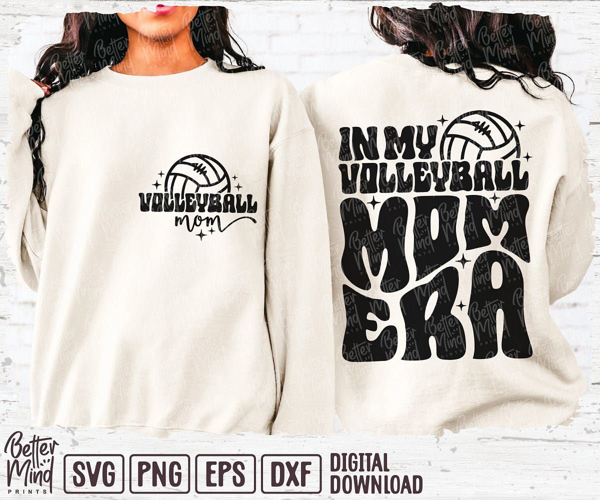 Volleyball Mom Era SVG, PNG, Game Day Volleyball Svg, Volleyball Shirt ...