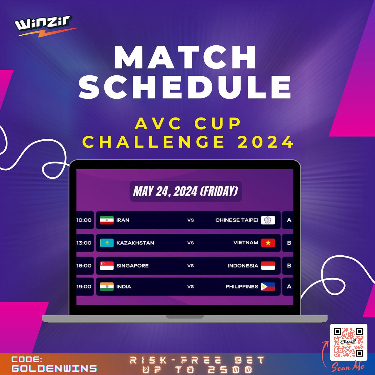 2024 AVC Cup Challenge Day 3 Matches May 24, 2024 by