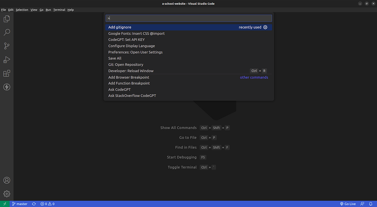 Create Gitignore File From Terminal at Manuel Phelps blog