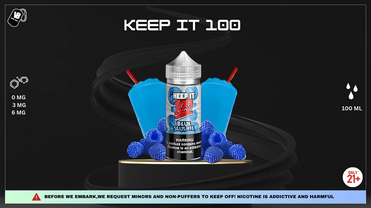 Keep It 100 Blue Slushie Review: A Must-Try Flavor? | by Vapor Boss | Medium