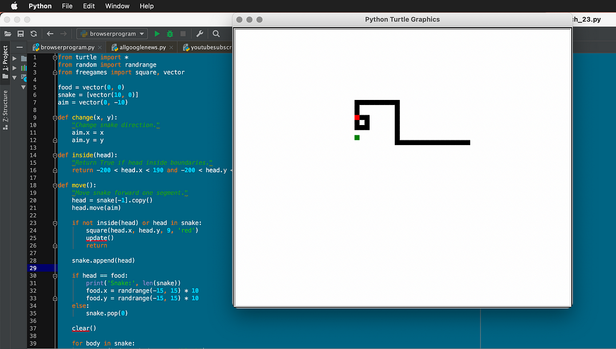How To Make Snake Game In Python. Welcome back! Let's do some game…, by  Manpreet Singh