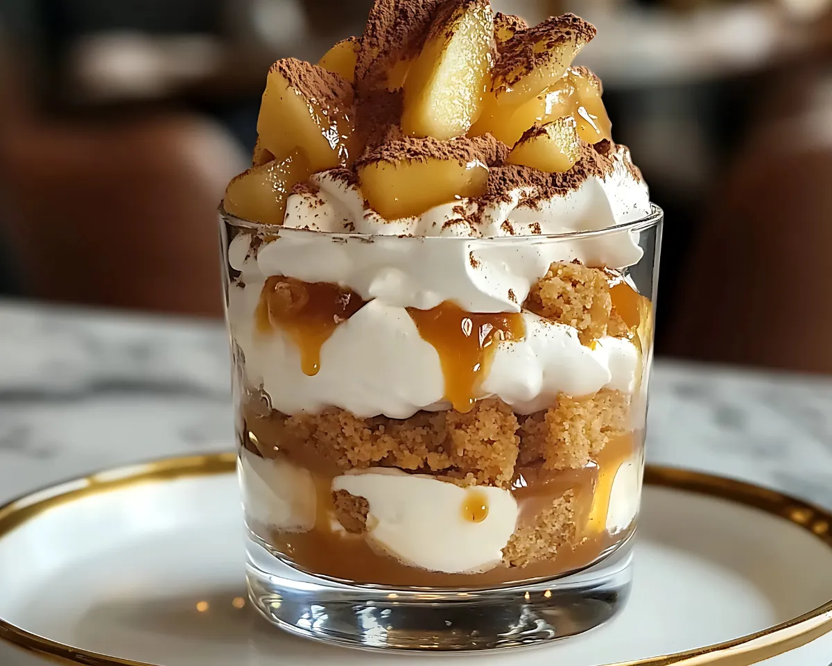 Tiramisu Caramel Beurre Salé et Pommes Poêlées