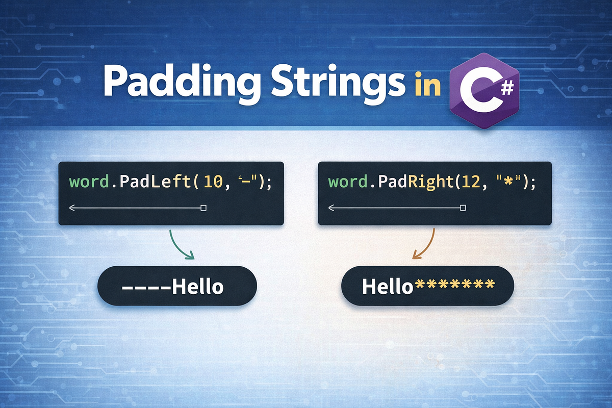 Padding Strings in C#. While working with identifiers, it’s… | by ...