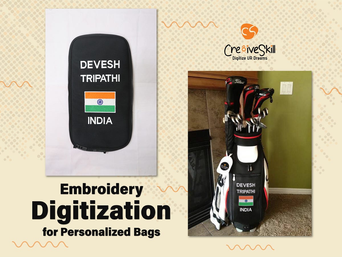 Bag Embroidery Customization! Personalization is trending. Get your