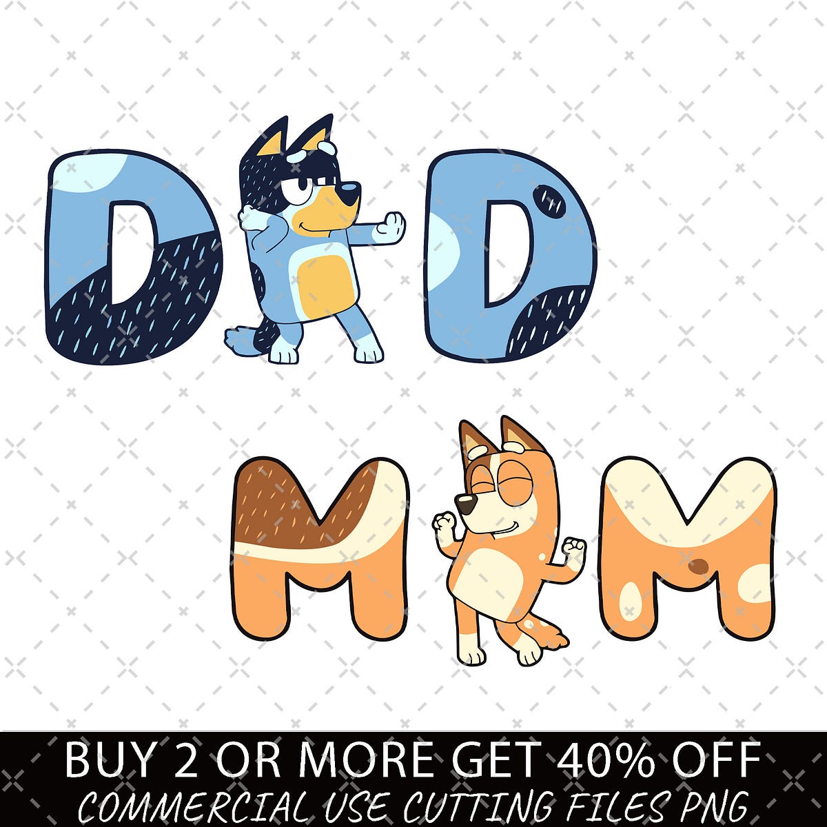 Bluey Mom Png, Bluey Dad PNG, Bluey Family Png, Bluey PNG, Bluey Mum ...