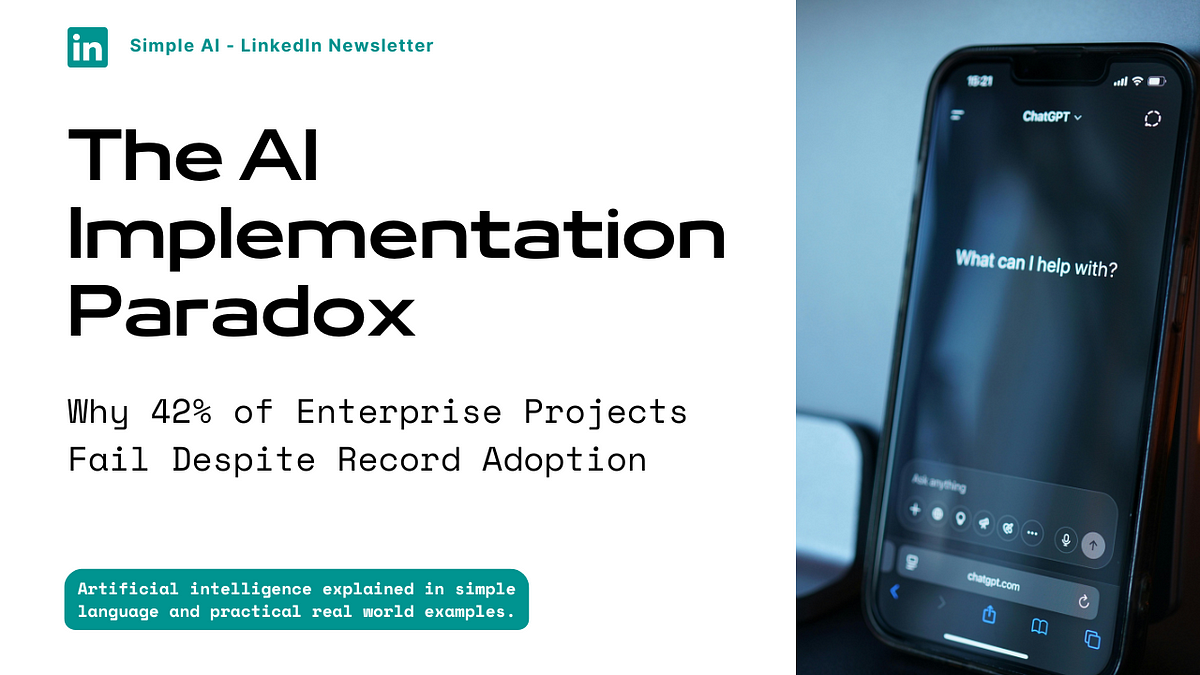 The AI Implementation Paradox: Why 42% of Enterprise Projects Fail Despite Record Adoption