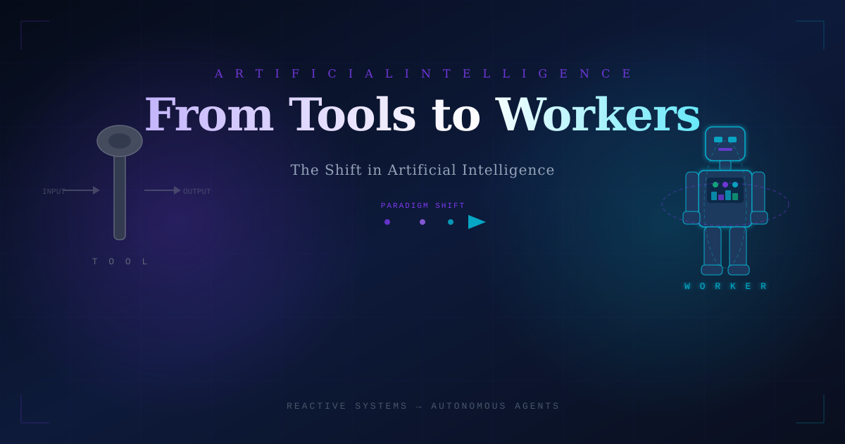From Tools to Workers: The Shift in Artificial Intelligence