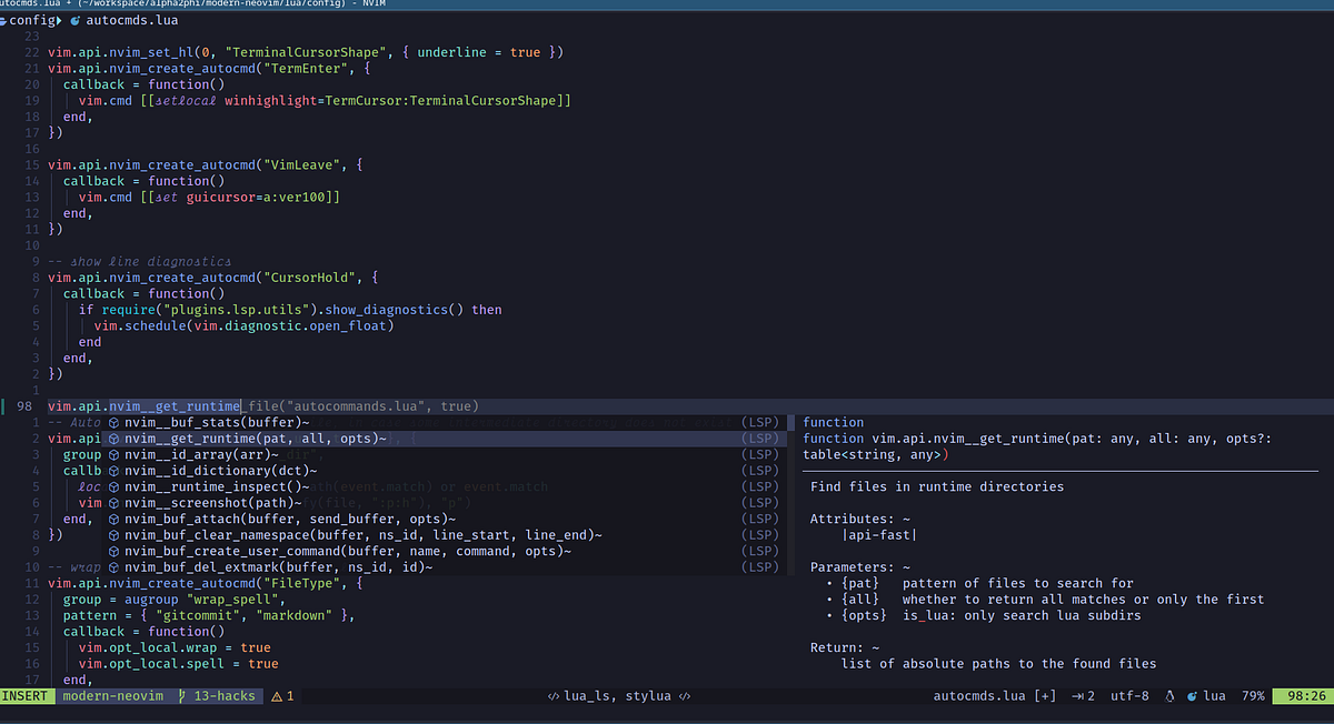 Modern Neovim — Configuration Hacks by alpha2phi Medium