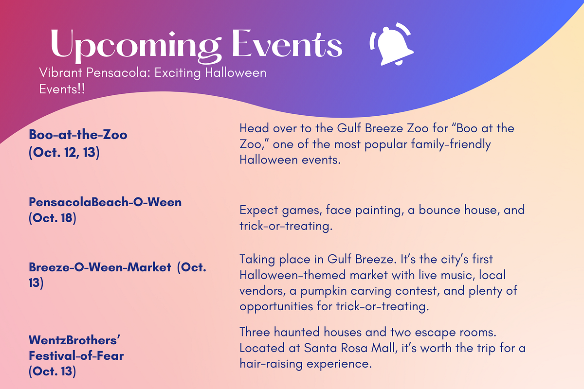 Vibrant Pensacola Halloween Events Oct 1218 by Alexsandra Daniele