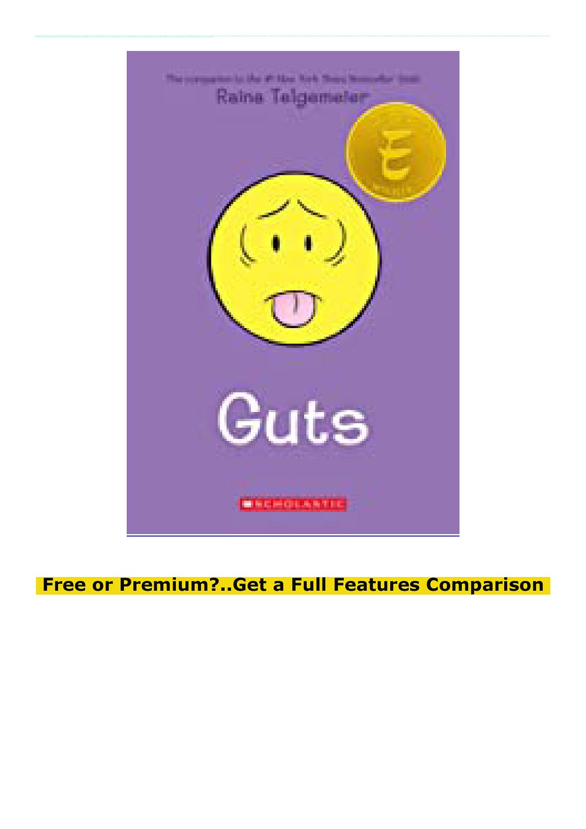 Download [EBOOK] Guts A Graphic Novel Full Books by Shanny Hessel