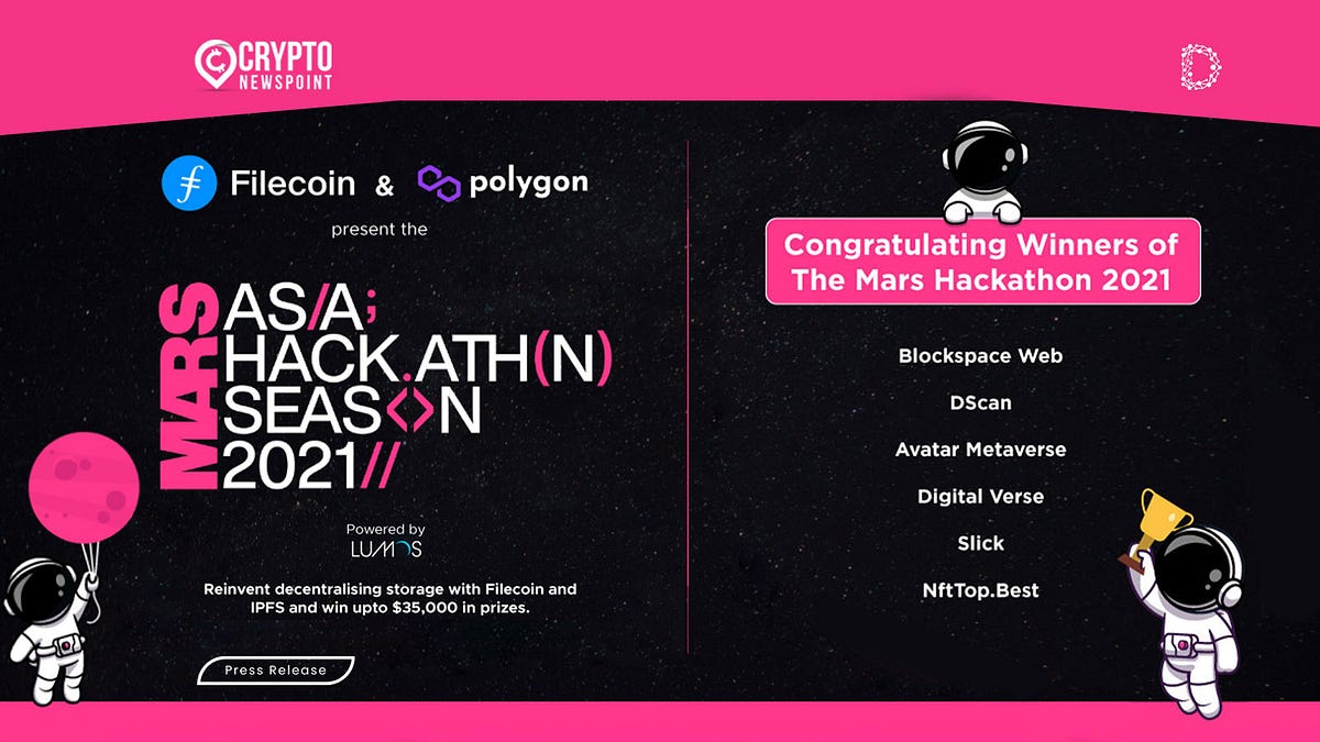 Mars Hackathon Winners Announced. Filecoin, an open-source cloud ...
