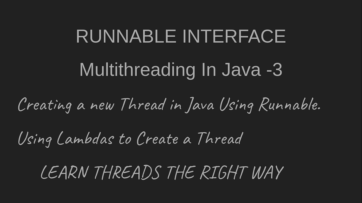 MultiThreading Tutorial | Java Interview Preparation | Using Runnable ...