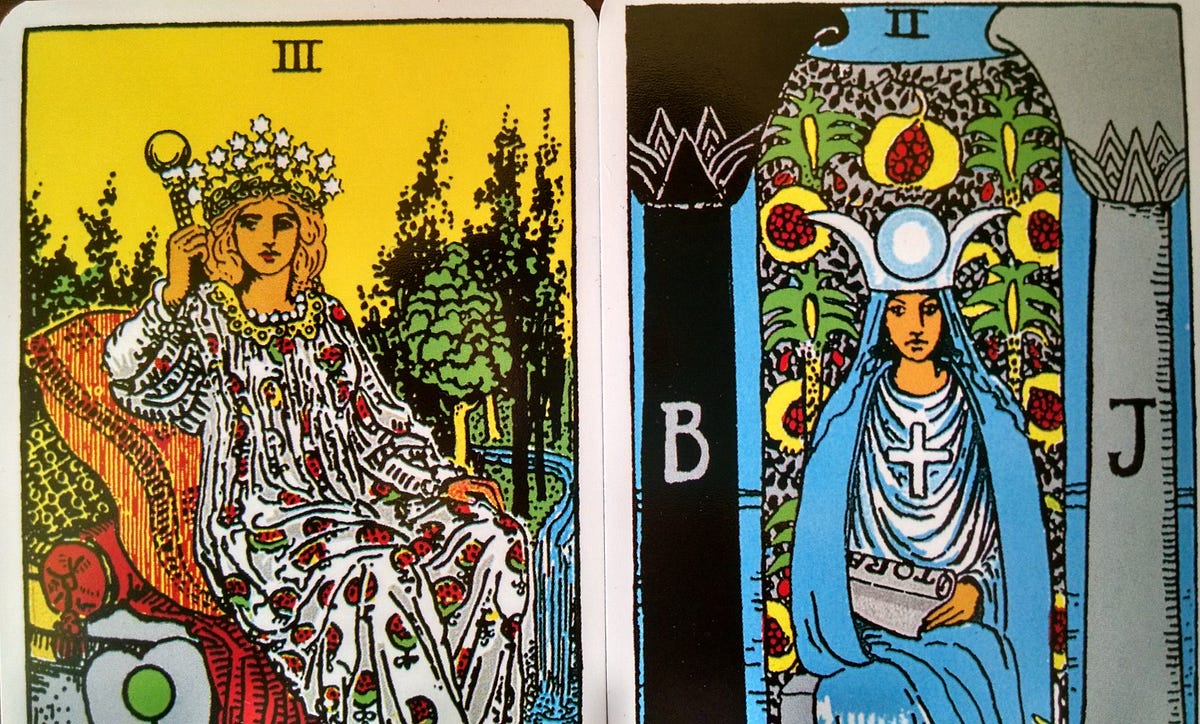 2. Empress and High Priestess. What we tell and what we show. | by