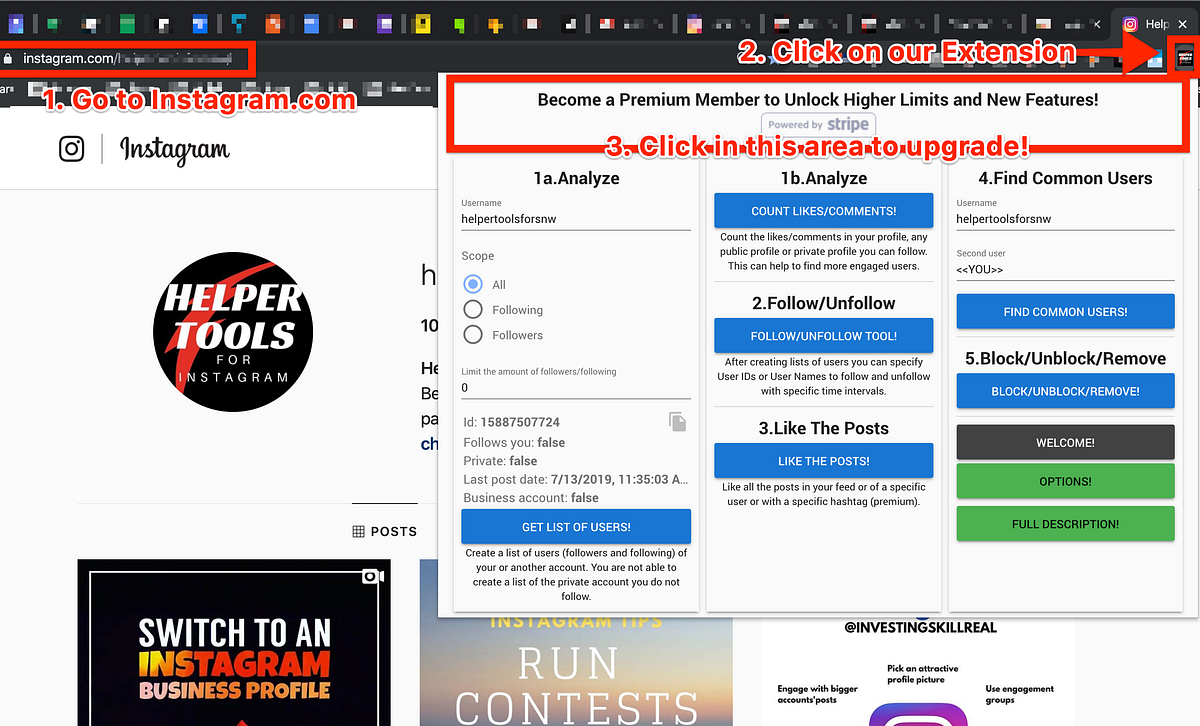 FAQ How I upgrade in Helper Tools for Instagram v2? by Helper Tools