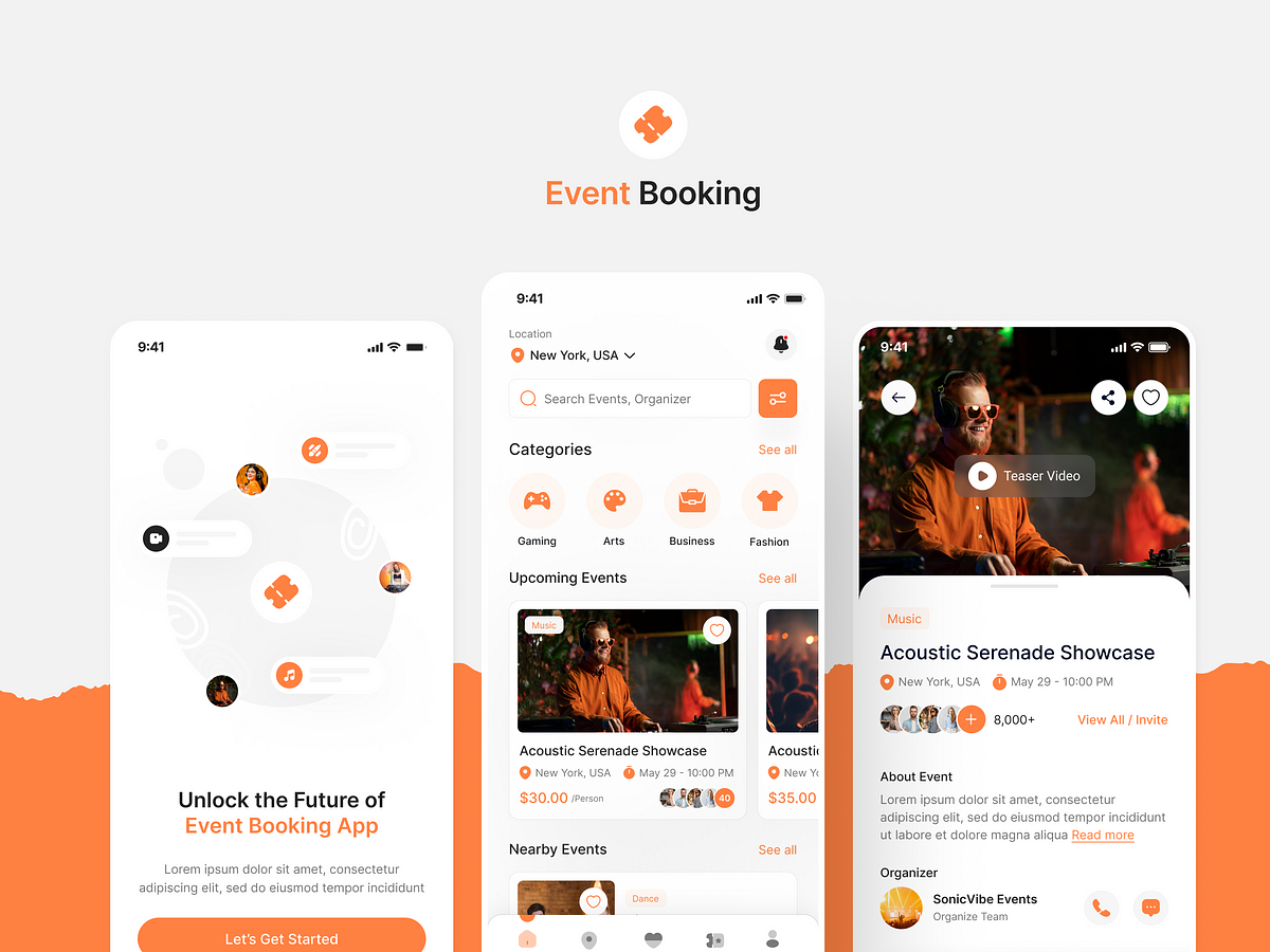 Event Platform web app UI Kits Design - MasterBundles