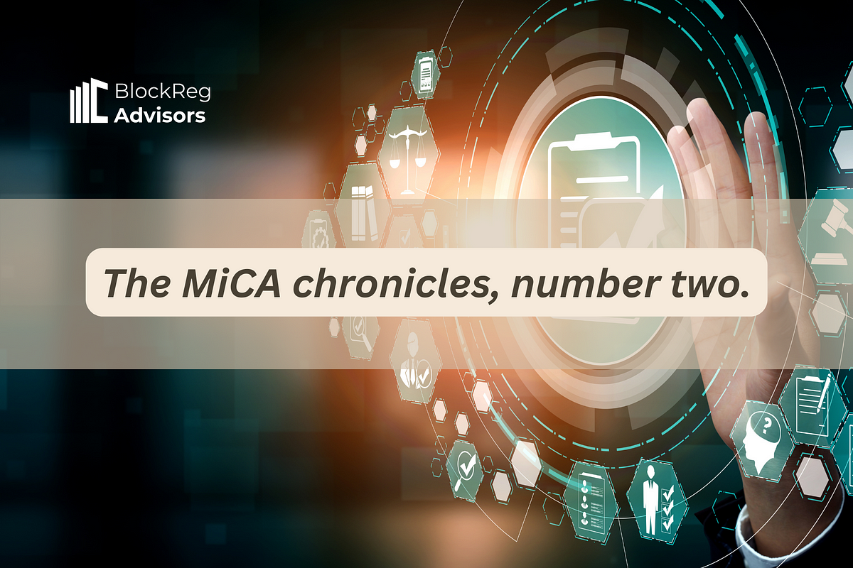 The MiCA chronicles, number two.. Representation, format, and…, by  BlockReg Advisors