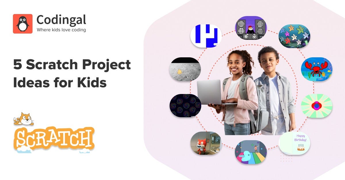 5 Scratch Projects Ideas for Kids | by Mindset Coders | Medium