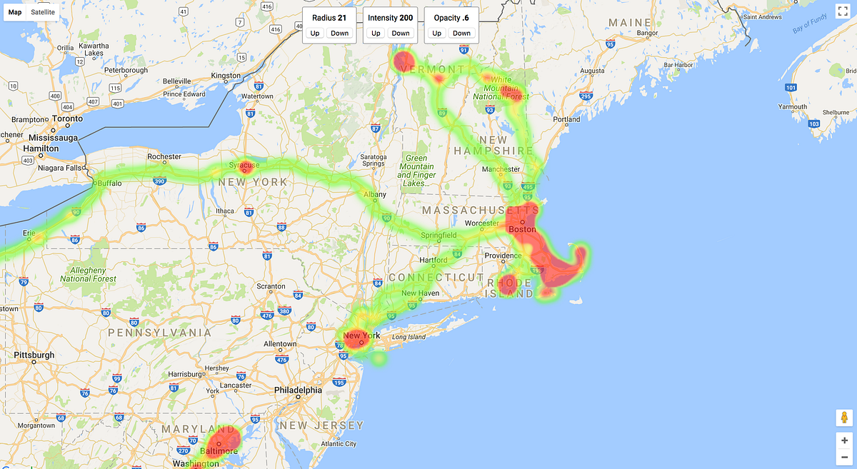 How I Created a HeatMap of my Location - 1*8HYrKM5hCxXsSS FYV6rsQ 
