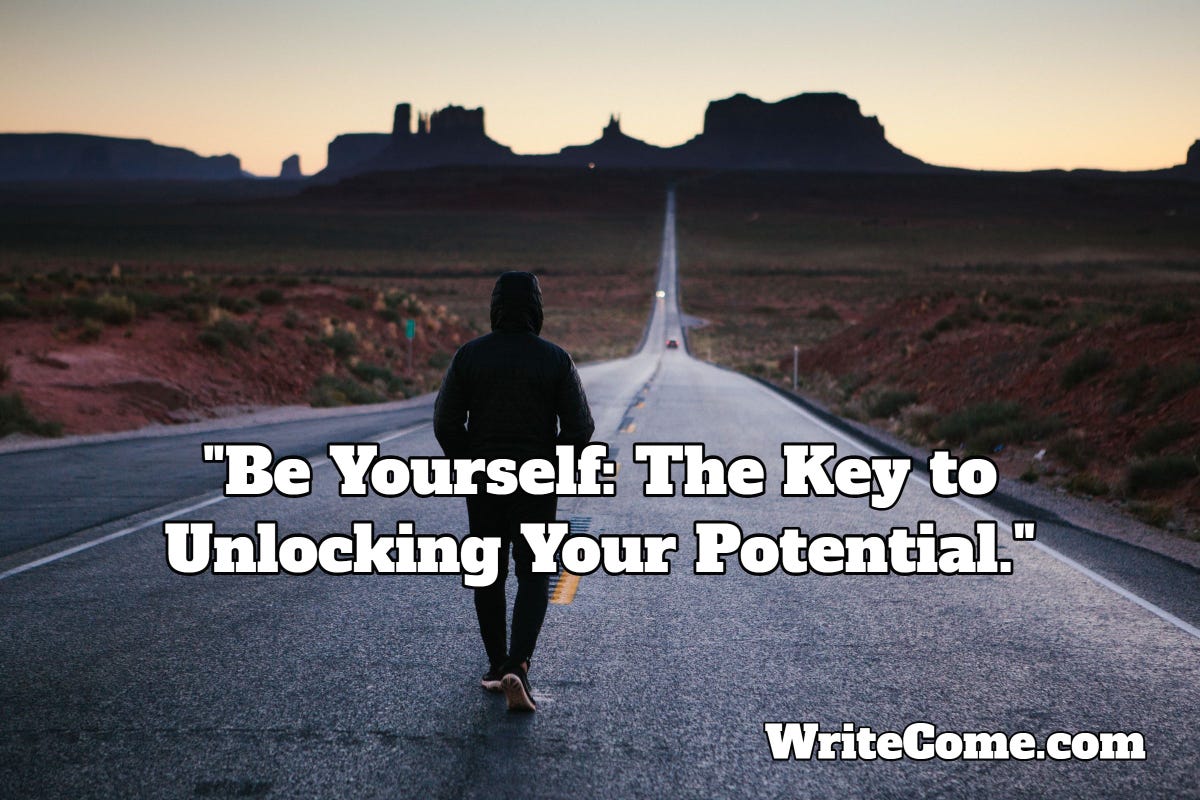 Be Yourself The Key to Unlocking Your Potential by Barry J McDonald