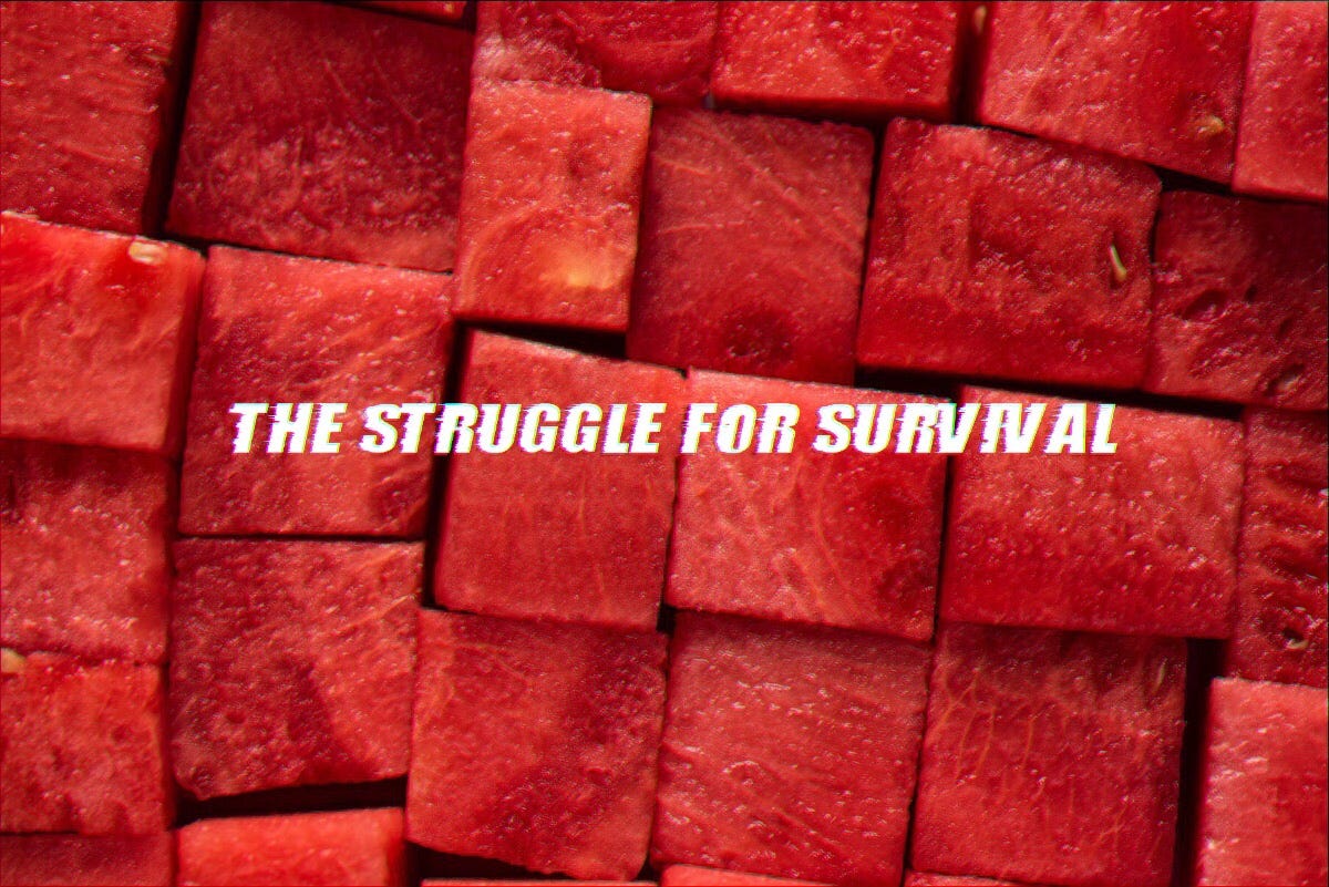 THE STRUGGLE FOR SURVIVAL CADA CUAL RESPONDE POR SUS ACTOS By Dulles