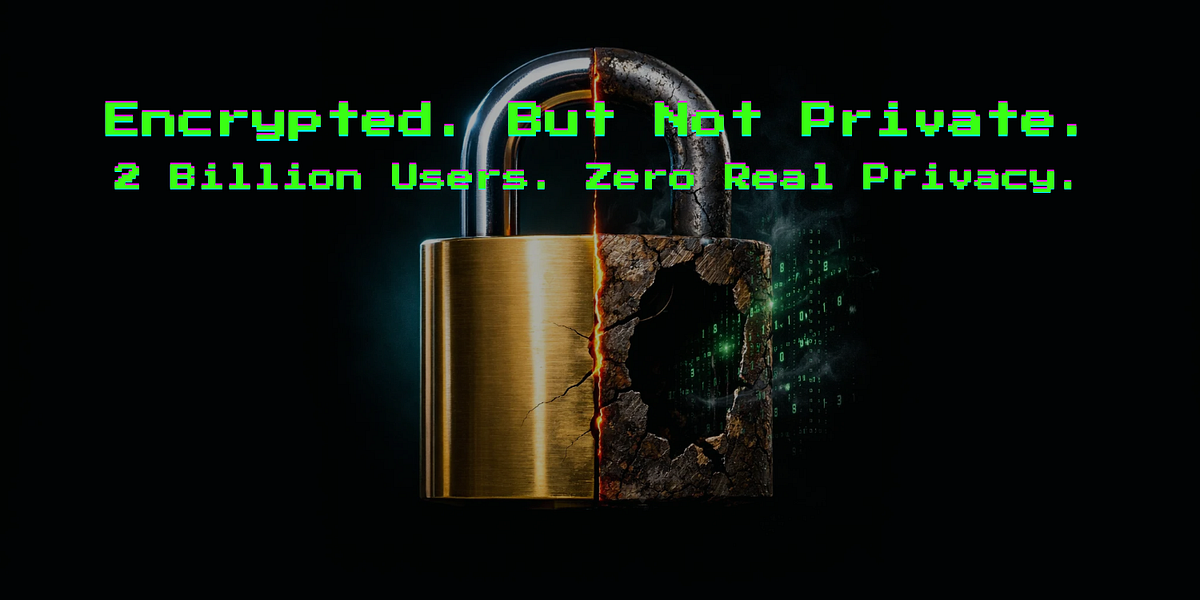 WhatsApp's "End-to-End Encryption" Is the Biggest Lie in Tech History