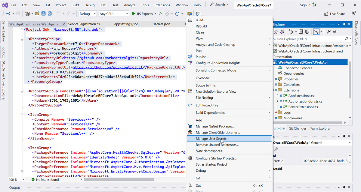 visual studio sample code