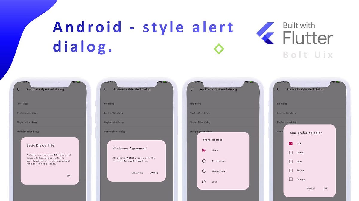 Mastering Alert Dialogs in Flutter with Material Design - Boltuix - Medium