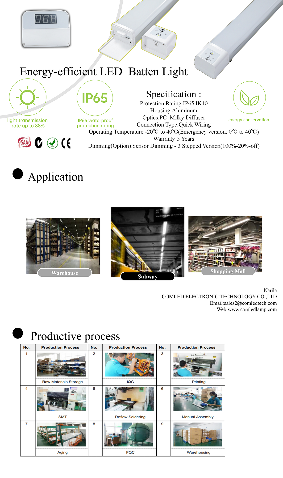 If you’re looking for an energyefficient lighting solution, LED batten