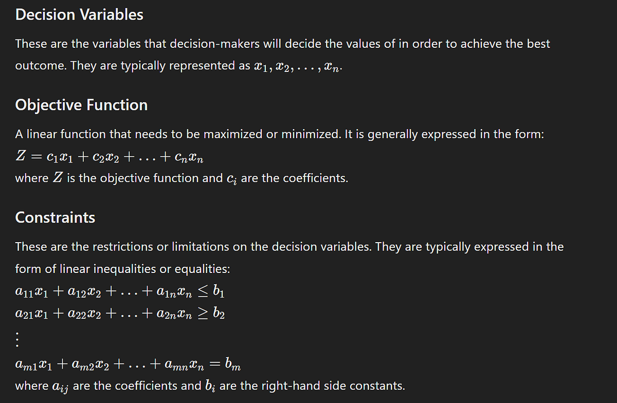 Linear Programming: Key Concepts. Linear programming (LP) is a… | by ...