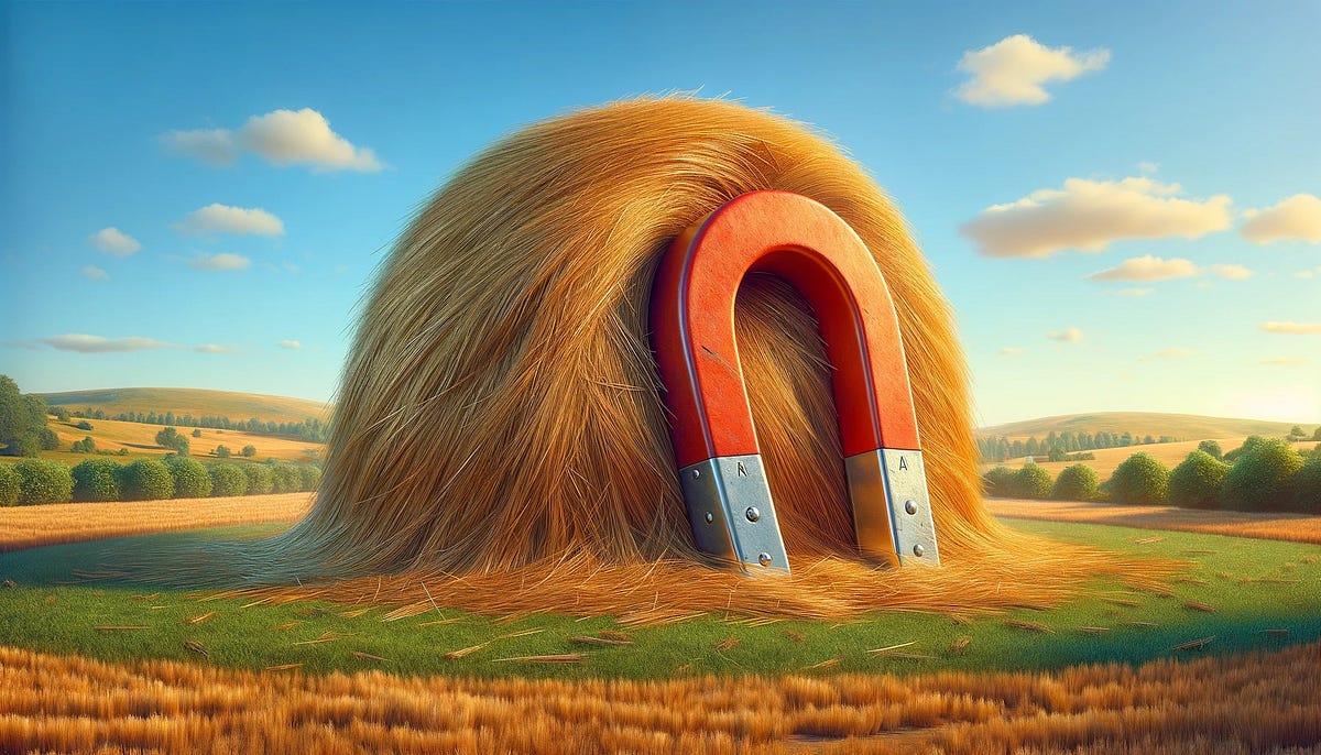 🧲 When you’re looking for a needle in a haystack, you need a magnet ...