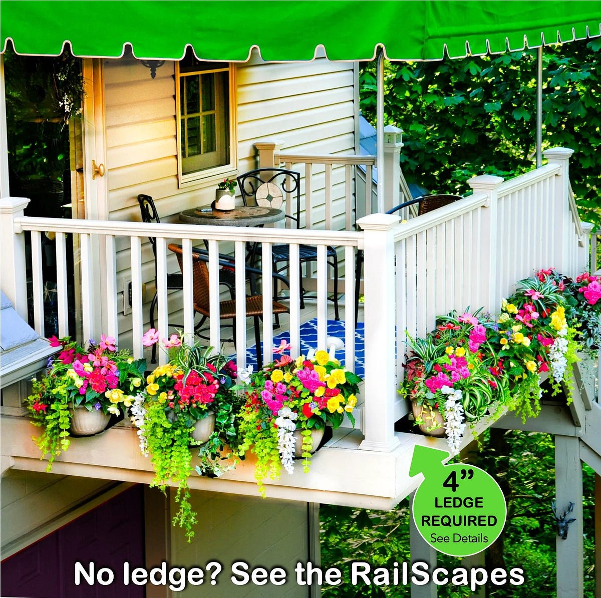 Deck Railing Shelf The Perfect Addition to Your Home by planttraps