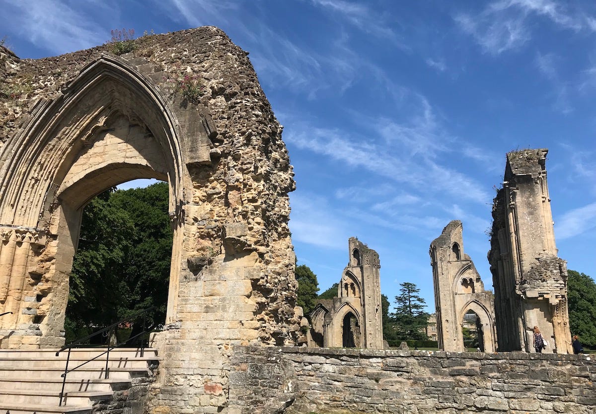 Ancient Burial Site of King Arthur and Guinevere at Glastonbury Abbey  (Illustration) - World History Encyclopedia