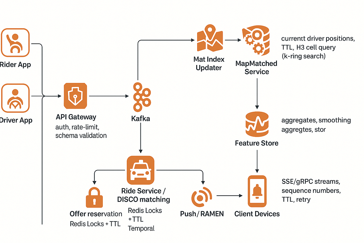 Architecting an Uber-scale real-time tracking & dispatch system | by ...