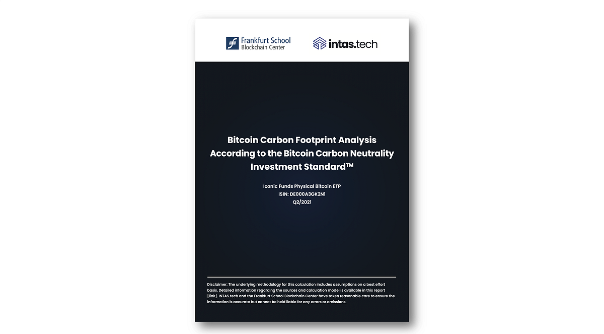 Study: The Carbon Emissions of Bitcoin From an Investor Perspective | by  Philipp Sandner | Medium