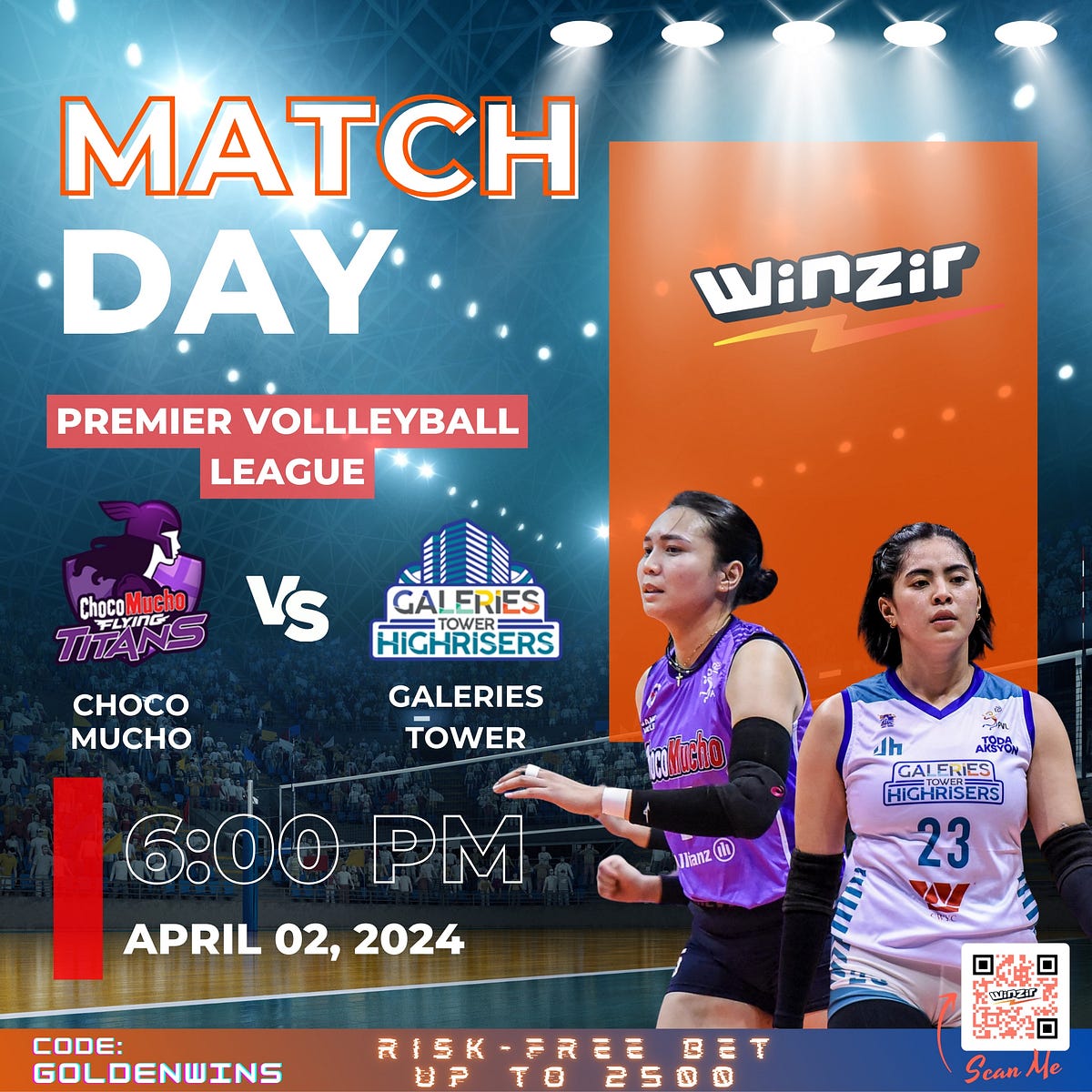 2024 PVL AFC Match Galeries vs. Choco Mucho April 2, 2024 by