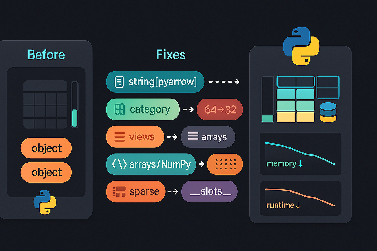 8 Python Memory Fixes for Big DataFrames | by Bhagya Rana | Nov, 2025 ...
