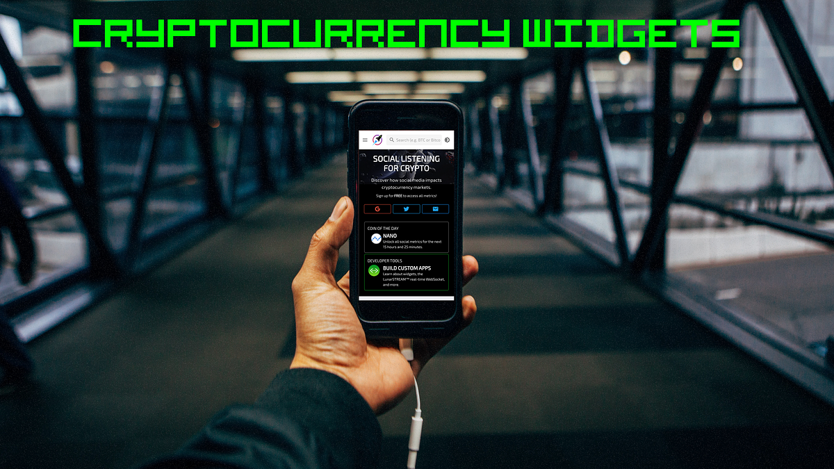 Real-Time Bitcoin & Cryptocurrency Widgets — Price, Sentiment, Social  Discussion Analytics | by LunarCrush | LunarCrush | Medium