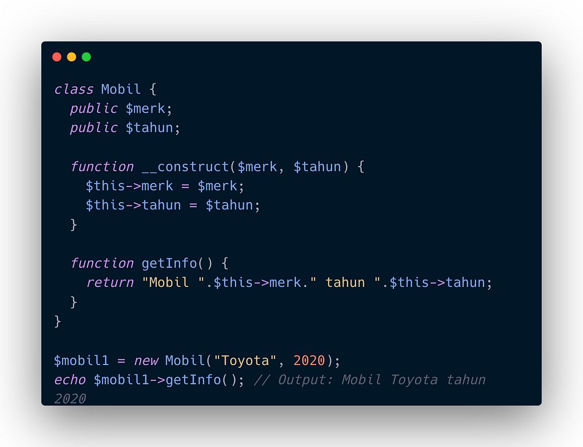 Constructor Oop