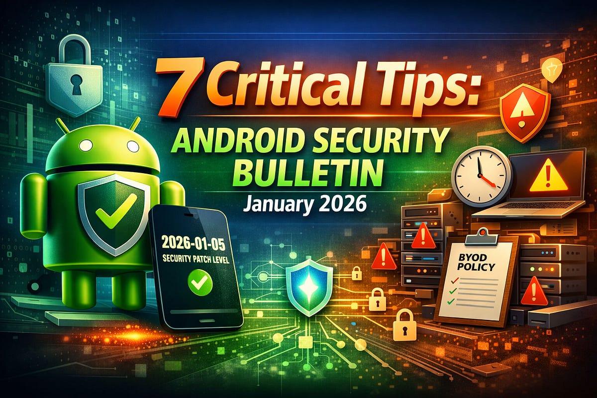 7 Critical Tips: Android Security Bulletin Jan 2026 | by Pentest ...