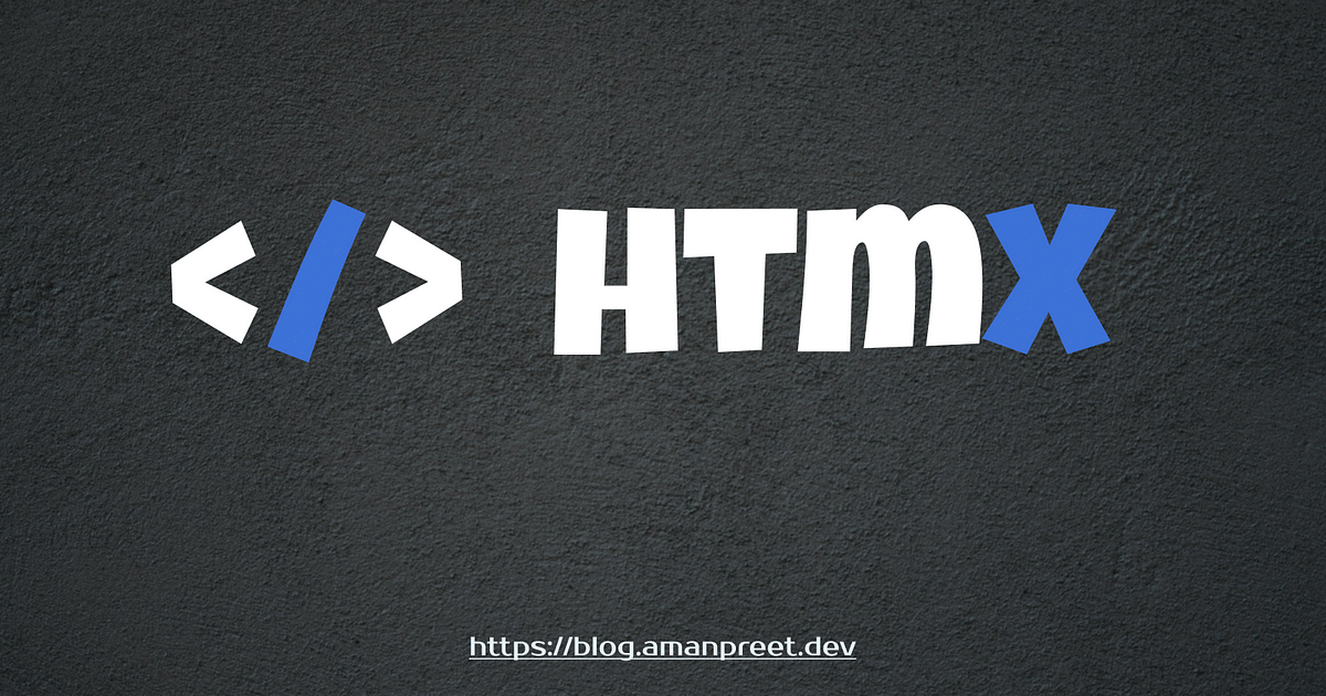 Why every web developer should know HTMX?