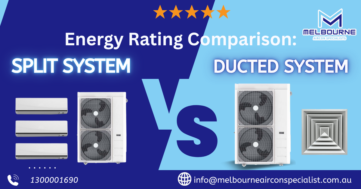 Energy Rating Comparison: Split System vs Ducted Air Conditioning in Melbourne